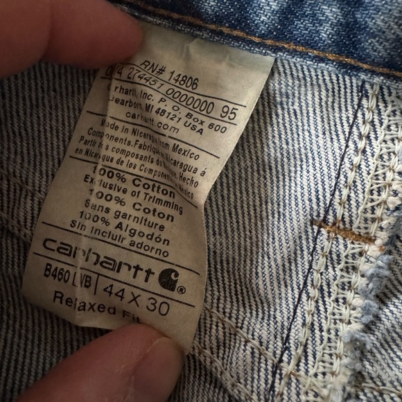 Carhartt Relaxed For Jeans B460 LVB Men Size 44X30 EUC - Picture 4 of 4